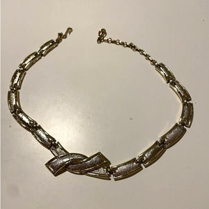 Vintage 1950s/1960s Coro Silver/Light Gold-Colored Necklace